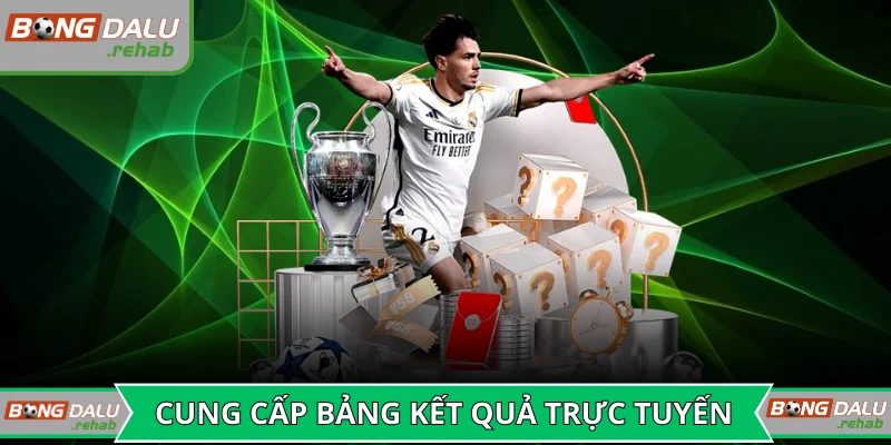 Hệ thống cung cấp bảng kết quả trực tuyến nhanh